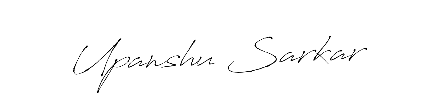 Design your own signature with our free online signature maker. With this signature software, you can create a handwritten (Antro_Vectra) signature for name Upanshu Sarkar. Upanshu Sarkar signature style 6 images and pictures png