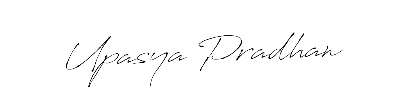 How to make Upasya Pradhan name signature. Use Antro_Vectra style for creating short signs online. This is the latest handwritten sign. Upasya Pradhan signature style 6 images and pictures png