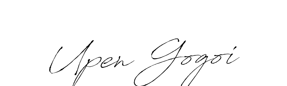 Upen Gogoi stylish signature style. Best Handwritten Sign (Antro_Vectra) for my name. Handwritten Signature Collection Ideas for my name Upen Gogoi. Upen Gogoi signature style 6 images and pictures png