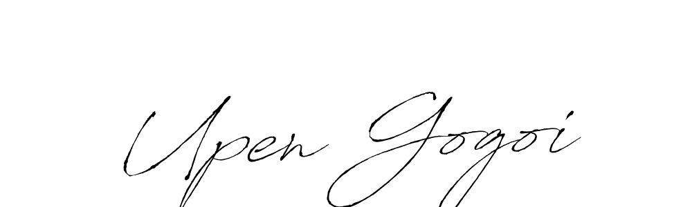 Upen Gogoi stylish signature style. Best Handwritten Sign (Antro_Vectra) for my name. Handwritten Signature Collection Ideas for my name Upen Gogoi. Upen Gogoi signature style 6 images and pictures png