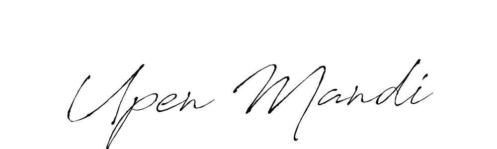 Design your own signature with our free online signature maker. With this signature software, you can create a handwritten (Antro_Vectra) signature for name Upen Mandi. Upen Mandi signature style 6 images and pictures png
