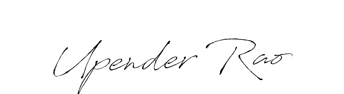 Also we have Upender Rao name is the best signature style. Create professional handwritten signature collection using Antro_Vectra autograph style. Upender Rao signature style 6 images and pictures png