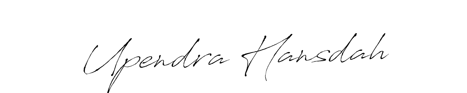 Design your own signature with our free online signature maker. With this signature software, you can create a handwritten (Antro_Vectra) signature for name Upendra Hansdah. Upendra Hansdah signature style 6 images and pictures png