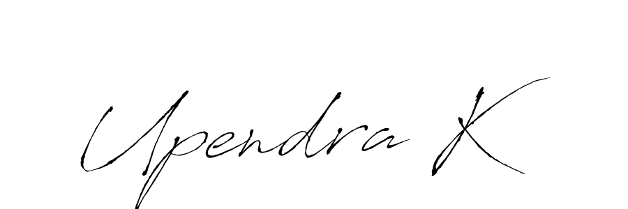 Use a signature maker to create a handwritten signature online. With this signature software, you can design (Antro_Vectra) your own signature for name Upendra K. Upendra K signature style 6 images and pictures png