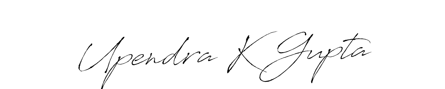 Also You can easily find your signature by using the search form. We will create Upendra K Gupta name handwritten signature images for you free of cost using Antro_Vectra sign style. Upendra K Gupta signature style 6 images and pictures png