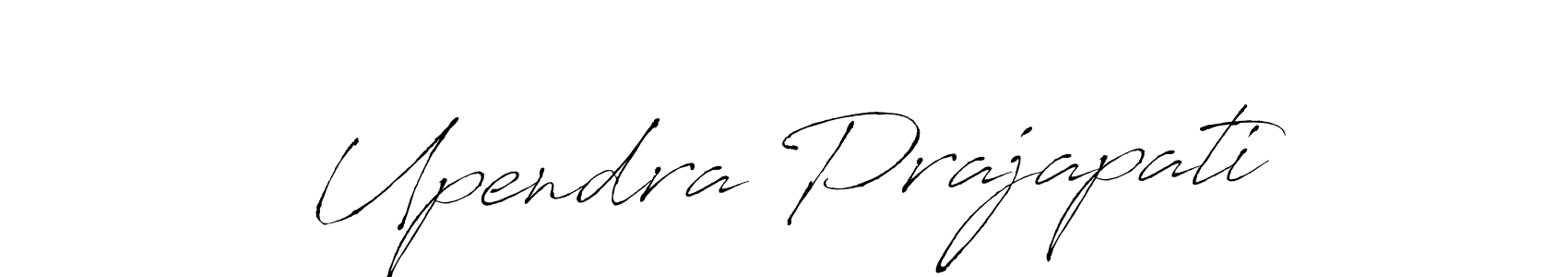 How to make Upendra Prajapati signature? Antro_Vectra is a professional autograph style. Create handwritten signature for Upendra Prajapati name. Upendra Prajapati signature style 6 images and pictures png