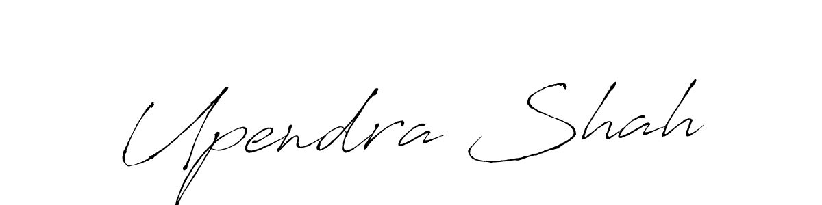 Create a beautiful signature design for name Upendra Shah. With this signature (Antro_Vectra) fonts, you can make a handwritten signature for free. Upendra Shah signature style 6 images and pictures png