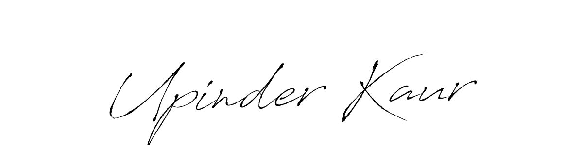 Create a beautiful signature design for name Upinder Kaur. With this signature (Antro_Vectra) fonts, you can make a handwritten signature for free. Upinder Kaur signature style 6 images and pictures png