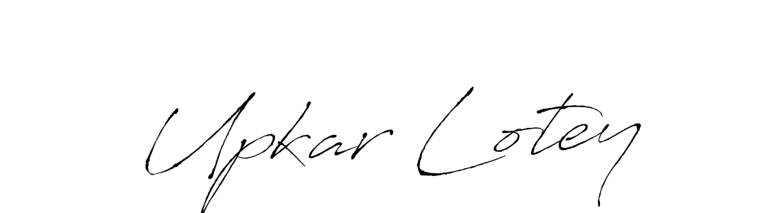 How to make Upkar Lotey name signature. Use Antro_Vectra style for creating short signs online. This is the latest handwritten sign. Upkar Lotey signature style 6 images and pictures png