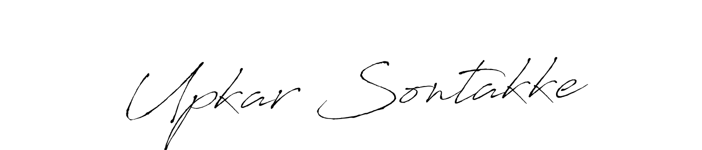 This is the best signature style for the Upkar Sontakke name. Also you like these signature font (Antro_Vectra). Mix name signature. Upkar Sontakke signature style 6 images and pictures png