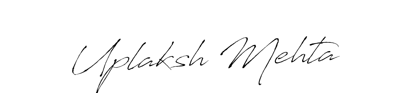 Use a signature maker to create a handwritten signature online. With this signature software, you can design (Antro_Vectra) your own signature for name Uplaksh Mehta. Uplaksh Mehta signature style 6 images and pictures png