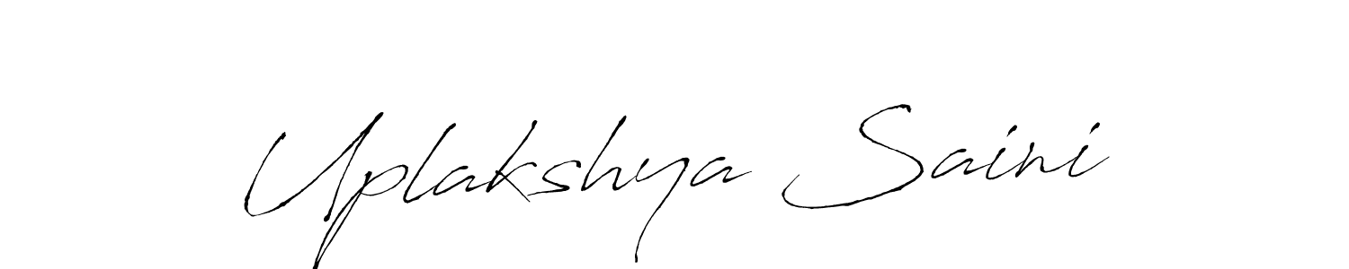 Also we have Uplakshya Saini name is the best signature style. Create professional handwritten signature collection using Antro_Vectra autograph style. Uplakshya Saini signature style 6 images and pictures png