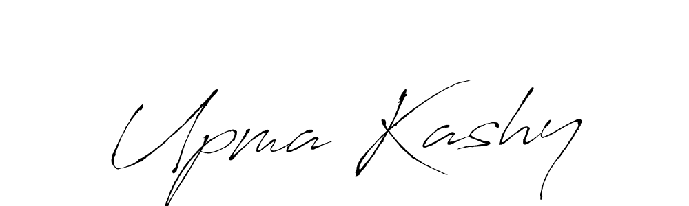 Make a beautiful signature design for name Upma Kashy. With this signature (Antro_Vectra) style, you can create a handwritten signature for free. Upma Kashy signature style 6 images and pictures png