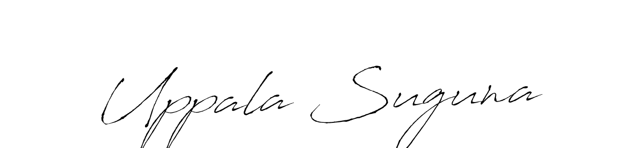 How to make Uppala Suguna signature? Antro_Vectra is a professional autograph style. Create handwritten signature for Uppala Suguna name. Uppala Suguna signature style 6 images and pictures png