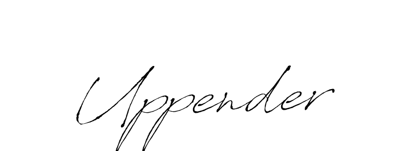 Make a beautiful signature design for name Uppender. With this signature (Antro_Vectra) style, you can create a handwritten signature for free. Uppender signature style 6 images and pictures png