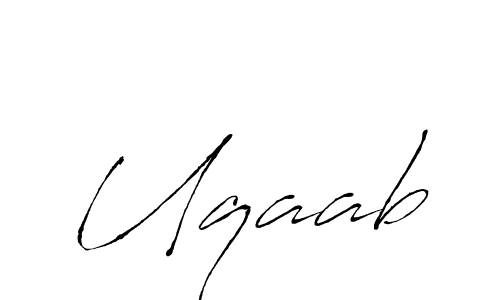 How to make Uqaab signature? Antro_Vectra is a professional autograph style. Create handwritten signature for Uqaab name. Uqaab signature style 6 images and pictures png