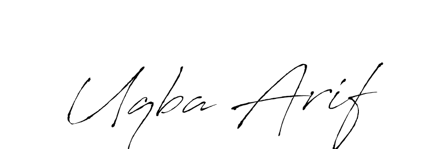 Also You can easily find your signature by using the search form. We will create Uqba Arif name handwritten signature images for you free of cost using Antro_Vectra sign style. Uqba Arif signature style 6 images and pictures png