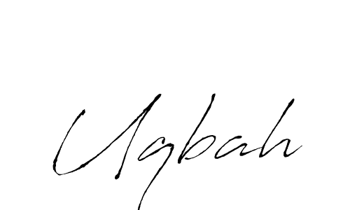 Make a beautiful signature design for name Uqbah. With this signature (Antro_Vectra) style, you can create a handwritten signature for free. Uqbah signature style 6 images and pictures png