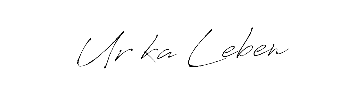 Make a beautiful signature design for name Urška Leben. With this signature (Antro_Vectra) style, you can create a handwritten signature for free. Urška Leben signature style 6 images and pictures png