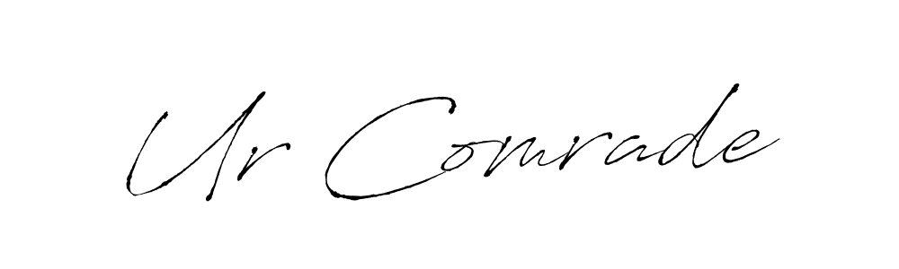 Use a signature maker to create a handwritten signature online. With this signature software, you can design (Antro_Vectra) your own signature for name Ur Comrade. Ur Comrade signature style 6 images and pictures png