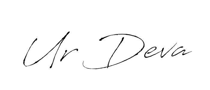 Make a beautiful signature design for name Ur Deva. With this signature (Antro_Vectra) style, you can create a handwritten signature for free. Ur Deva signature style 6 images and pictures png