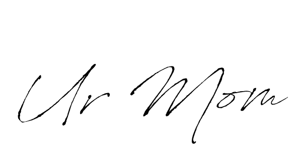 Also You can easily find your signature by using the search form. We will create Ur Mom name handwritten signature images for you free of cost using Antro_Vectra sign style. Ur Mom signature style 6 images and pictures png