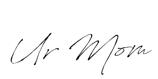 Also You can easily find your signature by using the search form. We will create Ur Mom name handwritten signature images for you free of cost using Antro_Vectra sign style. Ur Mom signature style 6 images and pictures png