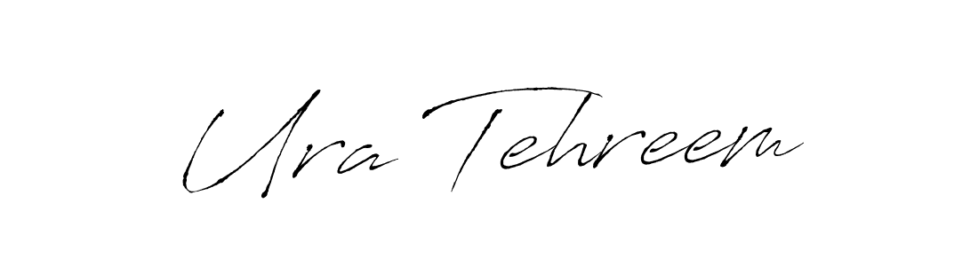 Antro_Vectra is a professional signature style that is perfect for those who want to add a touch of class to their signature. It is also a great choice for those who want to make their signature more unique. Get Ura Tehreem name to fancy signature for free. Ura Tehreem signature style 6 images and pictures png