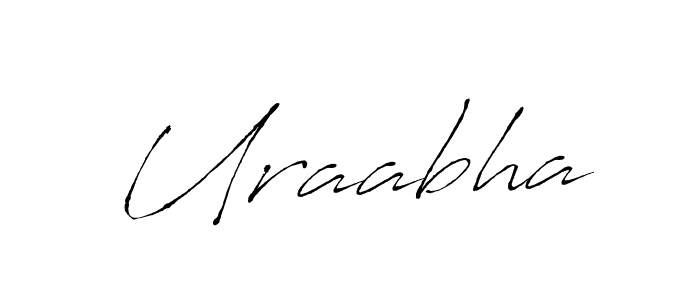 Create a beautiful signature design for name Uraabha. With this signature (Antro_Vectra) fonts, you can make a handwritten signature for free. Uraabha signature style 6 images and pictures png