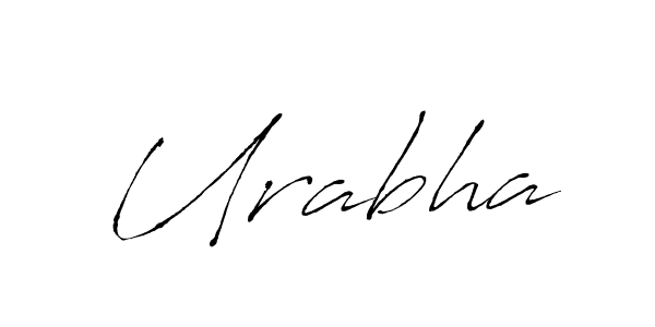 How to make Urabha name signature. Use Antro_Vectra style for creating short signs online. This is the latest handwritten sign. Urabha signature style 6 images and pictures png