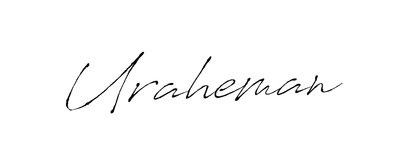 Make a beautiful signature design for name Uraheman. Use this online signature maker to create a handwritten signature for free. Uraheman signature style 6 images and pictures png