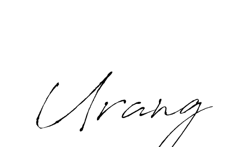 Make a beautiful signature design for name Urang. With this signature (Antro_Vectra) style, you can create a handwritten signature for free. Urang signature style 6 images and pictures png