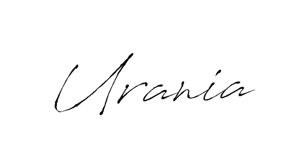 Create a beautiful signature design for name Urania. With this signature (Antro_Vectra) fonts, you can make a handwritten signature for free. Urania signature style 6 images and pictures png