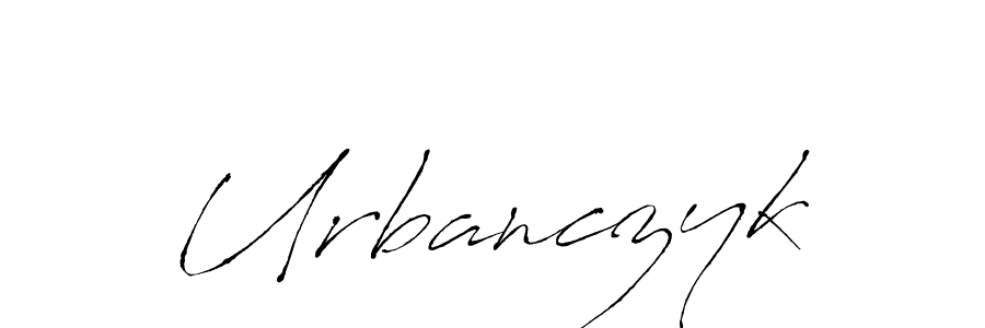 Create a beautiful signature design for name Urbanczyk. With this signature (Antro_Vectra) fonts, you can make a handwritten signature for free. Urbanczyk signature style 6 images and pictures png