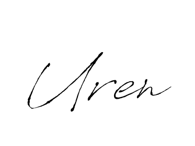 Similarly Antro_Vectra is the best handwritten signature design. Signature creator online .You can use it as an online autograph creator for name Uren. Uren signature style 6 images and pictures png