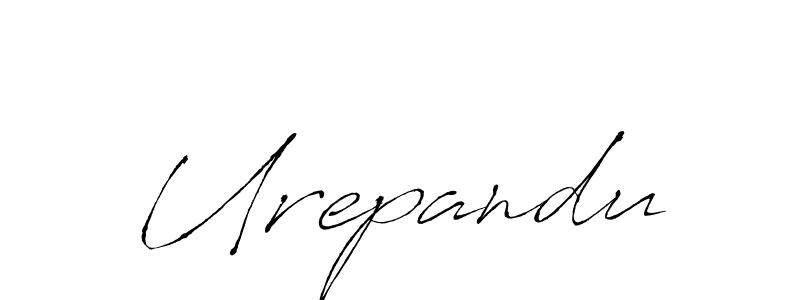 Urepandu stylish signature style. Best Handwritten Sign (Antro_Vectra) for my name. Handwritten Signature Collection Ideas for my name Urepandu. Urepandu signature style 6 images and pictures png