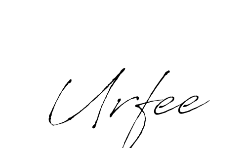 Make a beautiful signature design for name Urfee. With this signature (Antro_Vectra) style, you can create a handwritten signature for free. Urfee signature style 6 images and pictures png