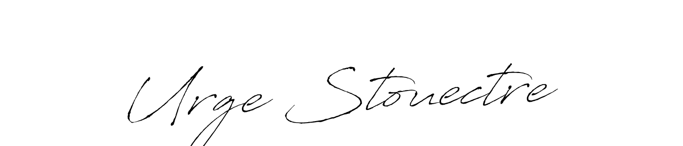 How to make Urge Stouectre signature? Antro_Vectra is a professional autograph style. Create handwritten signature for Urge Stouectre name. Urge Stouectre signature style 6 images and pictures png