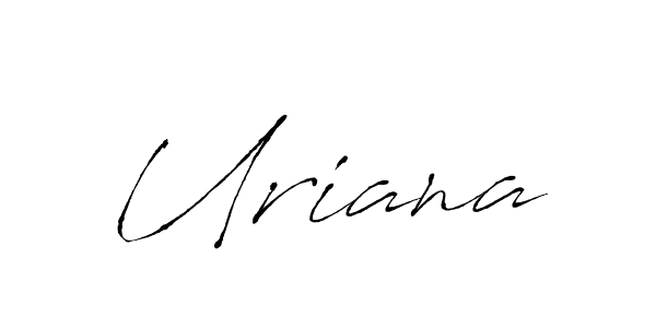 The best way (Antro_Vectra) to make a short signature is to pick only two or three words in your name. The name Uriana include a total of six letters. For converting this name. Uriana signature style 6 images and pictures png