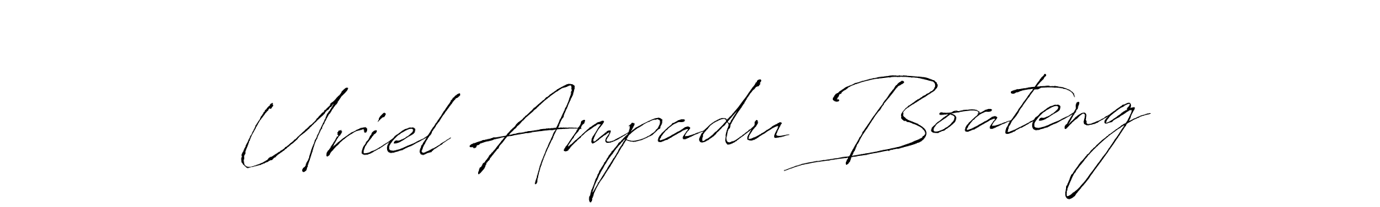 Design your own signature with our free online signature maker. With this signature software, you can create a handwritten (Antro_Vectra) signature for name Uriel Ampadu Boateng. Uriel Ampadu Boateng signature style 6 images and pictures png