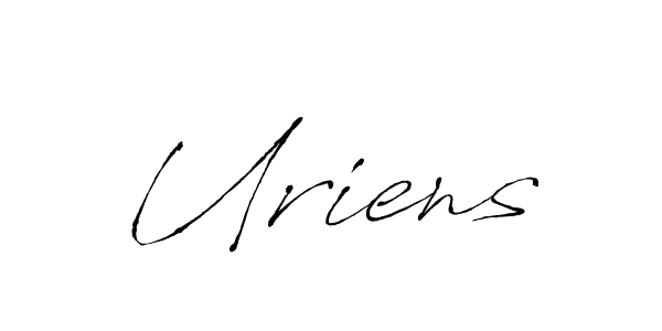 How to make Uriens name signature. Use Antro_Vectra style for creating short signs online. This is the latest handwritten sign. Uriens signature style 6 images and pictures png