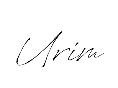 You should practise on your own different ways (Antro_Vectra) to write your name (Urim) in signature. don't let someone else do it for you. Urim signature style 6 images and pictures png