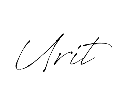 if you are searching for the best signature style for your name Urit. so please give up your signature search. here we have designed multiple signature styles  using Antro_Vectra. Urit signature style 6 images and pictures png