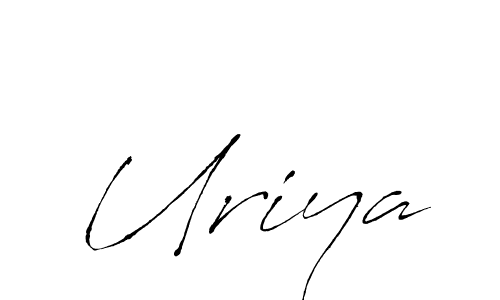 Create a beautiful signature design for name Uriya. With this signature (Antro_Vectra) fonts, you can make a handwritten signature for free. Uriya signature style 6 images and pictures png