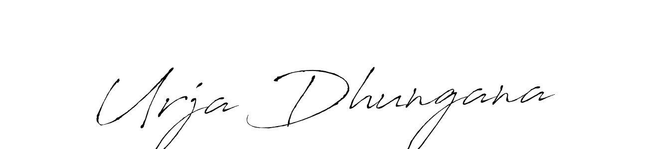 Urja Dhungana stylish signature style. Best Handwritten Sign (Antro_Vectra) for my name. Handwritten Signature Collection Ideas for my name Urja Dhungana. Urja Dhungana signature style 6 images and pictures png