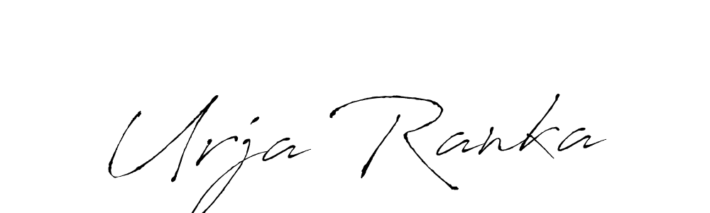 Design your own signature with our free online signature maker. With this signature software, you can create a handwritten (Antro_Vectra) signature for name Urja Ranka. Urja Ranka signature style 6 images and pictures png