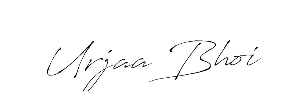 Create a beautiful signature design for name Urjaa Bhoi. With this signature (Antro_Vectra) fonts, you can make a handwritten signature for free. Urjaa Bhoi signature style 6 images and pictures png