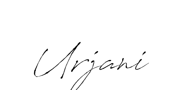 Create a beautiful signature design for name Urjani. With this signature (Antro_Vectra) fonts, you can make a handwritten signature for free. Urjani signature style 6 images and pictures png