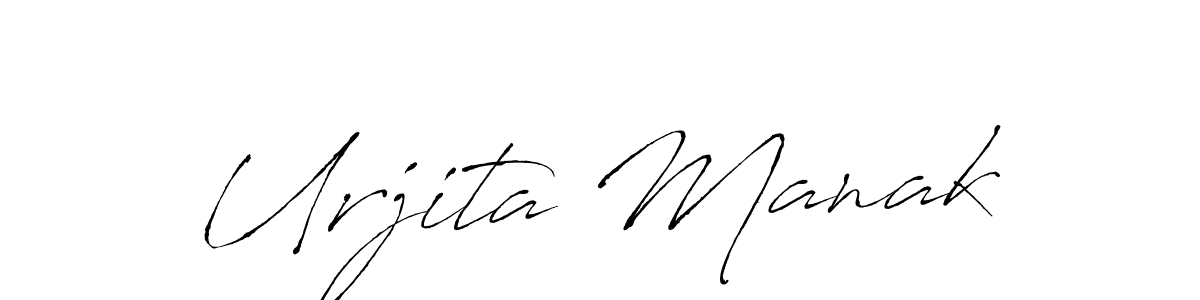 How to make Urjita Manak signature? Antro_Vectra is a professional autograph style. Create handwritten signature for Urjita Manak name. Urjita Manak signature style 6 images and pictures png