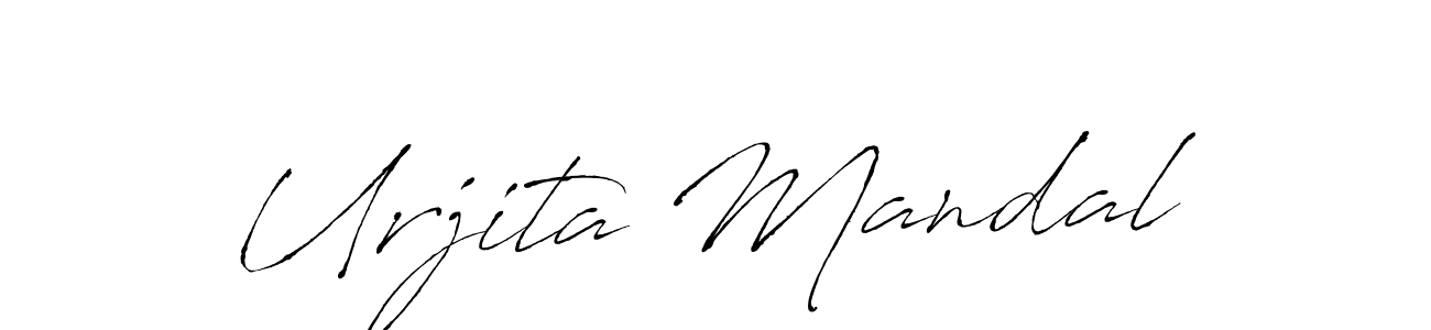 Also we have Urjita Mandal name is the best signature style. Create professional handwritten signature collection using Antro_Vectra autograph style. Urjita Mandal signature style 6 images and pictures png